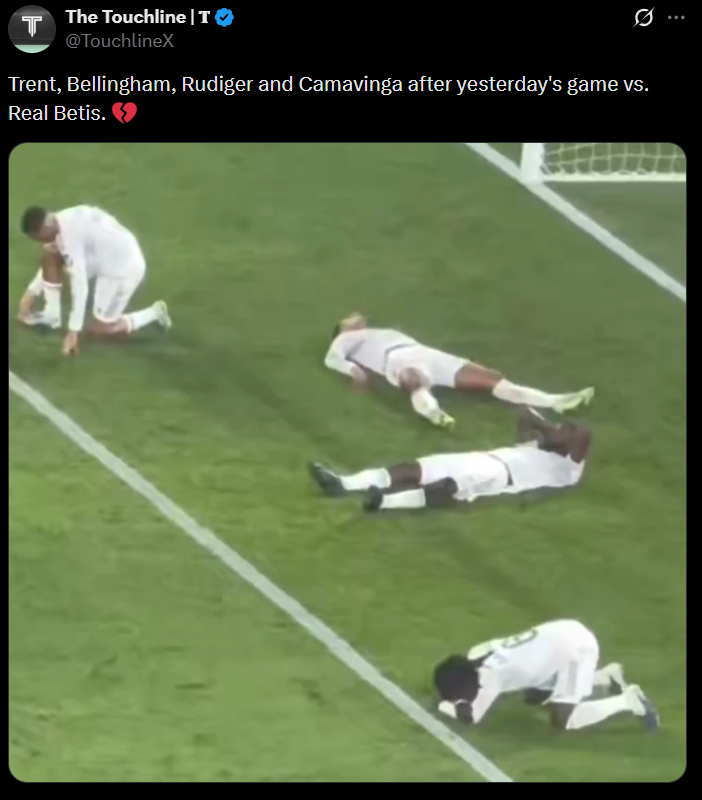 REAKCJA piłkarzy Realu Madryt na OSTATNI GWIZDEK meczu z Betisem...